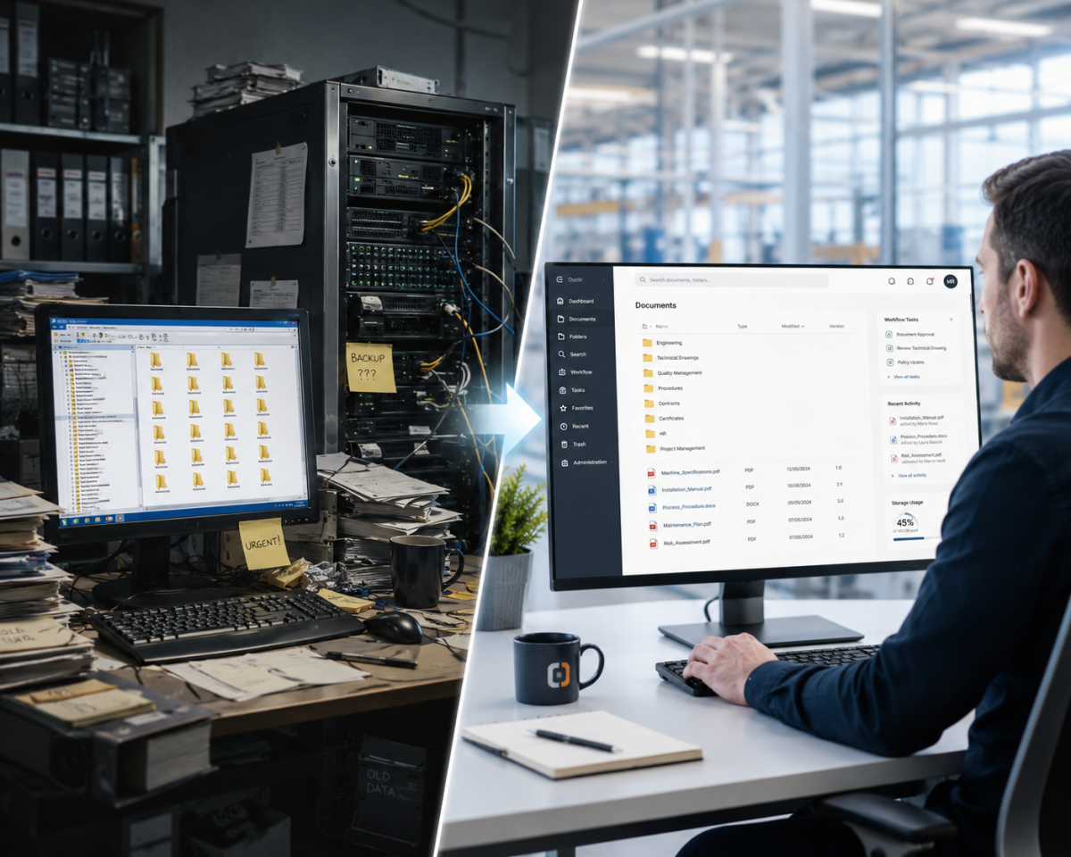 Vom Legacy-Dateiserver zum zentralisierten Dokumentenmanagement